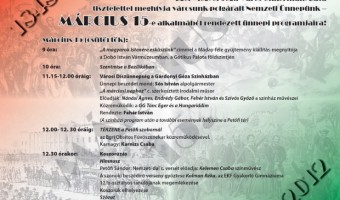 Programkínálat a hosszú hétvégére Március 15. - Városi programok