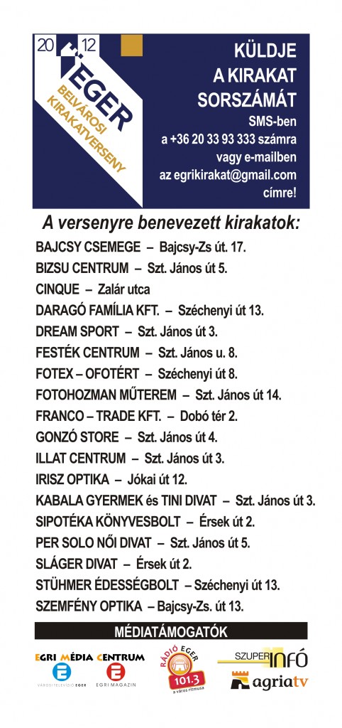 Kirakatverseny 2012 - 2